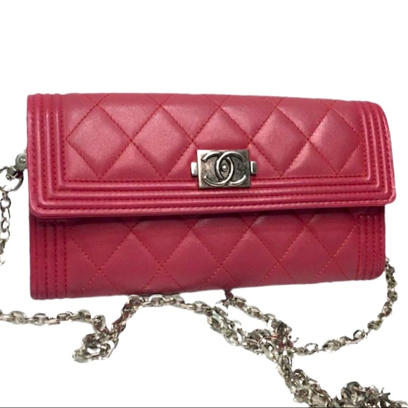 Authentic Chanel Boy long wallet / WOC - Picture 1 of 15